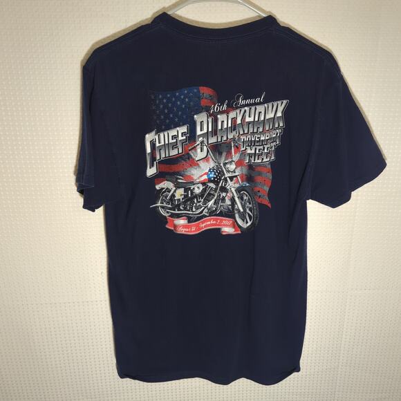 Chief Blackhawk Meet T-Shirt Medium 2021 Davenport Iowa Motorcycle Rally USA - Picture 1 of 5
